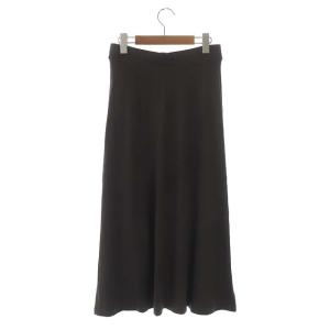 EVERYDAY I LIKE 21SS Jersey Flare ジャージー フレアスカート ロング ダークブラウン