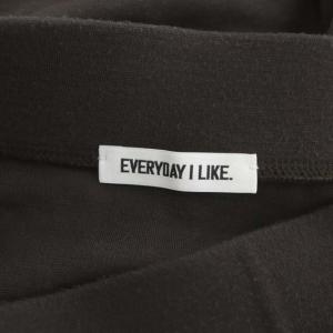 EVERYDAY I LIKE 21SS Jersey Flare ジャージー フレアスカート ロング ダークブラウン