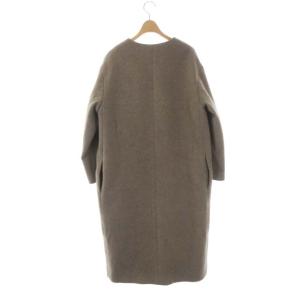 BEAUTY&YOUTH UNITED ARROWS ビーバー ノーカラーコート アウター ロング S グレージュ