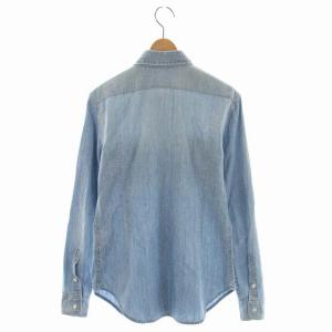 RALPH LAUREN デニムシャツ 長袖 前開き コットン 2 ライトブルー