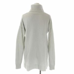 Theory タートルネックニット セーター チュニック 長袖 プルオーバー S ライトブルー