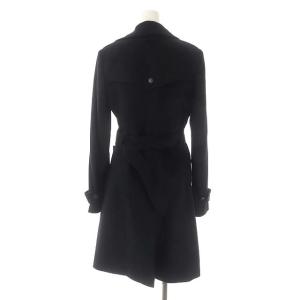Theory カシミヤ100% トレンチコート アウター ロング ベルト付き S 黒 ブラック
