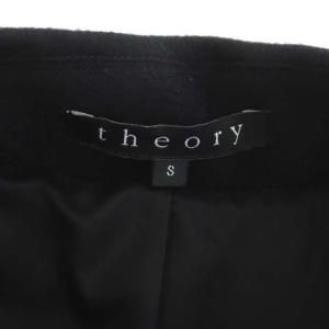 Theory カシミヤ100% トレンチコート アウター ロング ベルト付き S 黒 ブラック