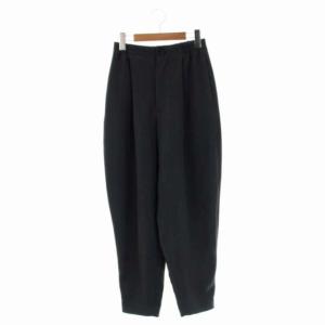 23SS CARROT PANTS テーパードパンツ タック ジッパーフライ イージー 36 ライトグレー