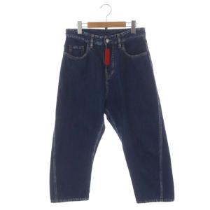 デニムパンツ ジーンズ クロップド ボタンフライ 36 青 ブルー S75LB0187