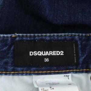 DSQUARED2 デニムパンツ ジーンズ クロップド ボタンフライ 36 青 ブルー S75LB0187