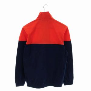 adidas トラックジャケット 長袖 ジップアップ ロゴプリント M 赤 レッド 紺 ネイビー M68027