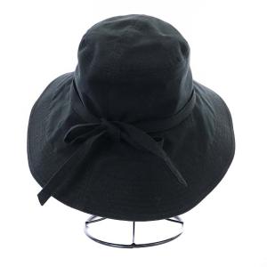HELEN KAMINSKI ハット つば広帽子 コットン 黒 ブラック
