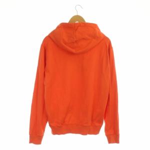DSQUARED2 21年 パーカー フード カットソー 長袖 プルオーバー ロゴ プリント M オレンジ