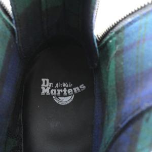 Dr.Martens 20AW 1460 ZIP TARTAN 8 EYE ショートブーツ UK6 グリーン ブルー