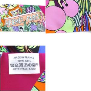 HERMES マキシツイリー スカーフ ANIMAPOLIS シルク マルチカラー