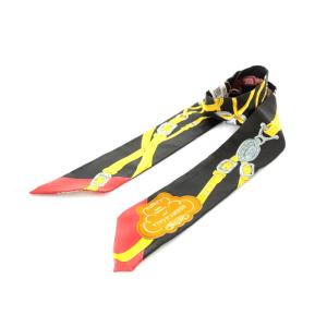 23SS ツイリー BRIDES DE GALA  APPLIQUE スカーフ シルク ブラック