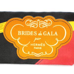 HERMES 23SS ツイリー BRIDES DE GALA  APPLIQUE スカーフ シルク ブラック