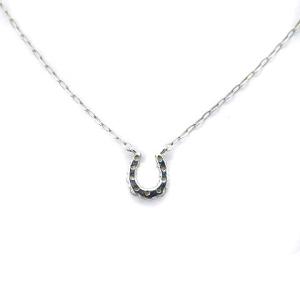 4℃ 馬蹄モチーフネックレス ホースシュー K18WG ダイヤモンド DIAMOND ホワイトゴールド
