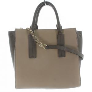 MICHAEL KORS ALESSA アレッサ ショルダーバッグ ハンドバッグ 2way ロゴ べージュ 茶色 ブラウン