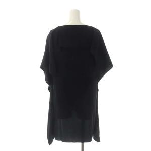 Martin Margiela 6 MM6 カットソー ブラウス プルオーバー 半袖 バックテール 36 黒 ブラック S32GC0567