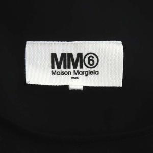 Martin Margiela 6 MM6 カットソー ブラウス プルオーバー 半袖 バックテール 36 黒 ブラック S32GC0567