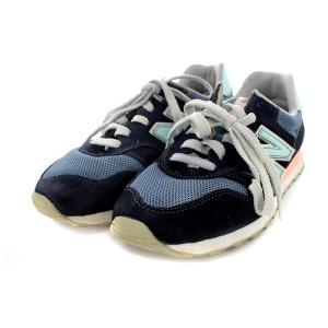 New Balance WL373CT2 スニーカー メッシュ 23.5cm ミントカラー ネイビー
