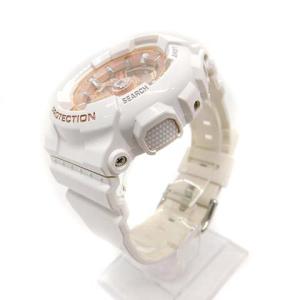 CASIO  BABY-G BA-110 腕時計 デジアナ 2針 カレンダー 白 ホワイト ピンク