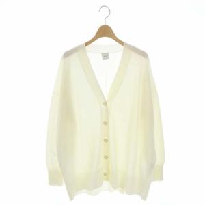 22SS ICECOTTON BIG コットン ビック カーディガン Vネック 長袖 薄手 オフホワイト