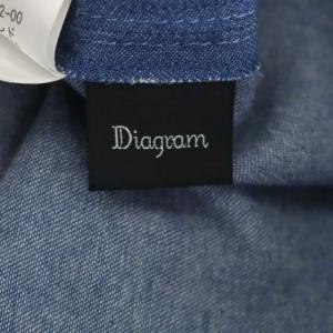 Diagram GRACE CONTINENTAL デニムプリーツスカート ロング フレア 36 ライトブルー ブルーグリーン