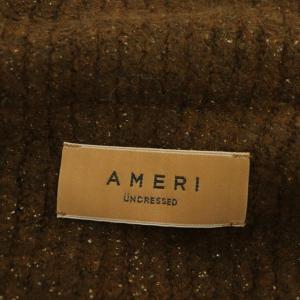 Ameri VINTAGE UNDRESSED CUSTOM RAP LONG KNIT TOP ニット ワンピース ロング 長袖 茶 ブラウン