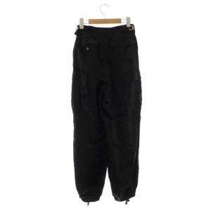 Grace Class 21SS サテン カーゴパンツ ストレートライク 36 黒 ブラック