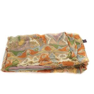 ETRO ペイズリー ストール シルク 茶色 ブラウン