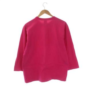 BRU NA BOINNE プリント 七分袖 カットソー Tシャツ プルオーバー L ピンク