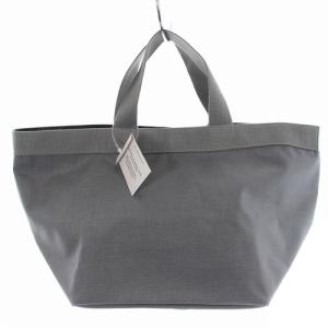 Hervé Chapelier トートバッグ ハンドバッグ 舟型 ナイロン ロゴ グレー