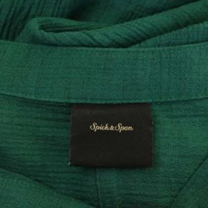 Spick&Span 21SS ワッシャーマキシボリューム ワンピース ロング 半袖 38 緑 グリーン