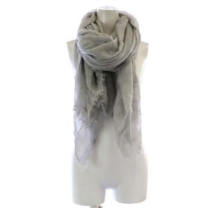 Faliero Sarti ストール 大判 ラメ フリンジ グレー