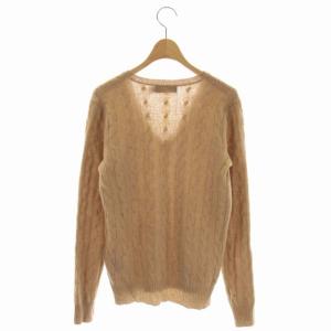 POLO RALPH LAUREN ウール カシミヤ混 Vネック ニット セーター 長袖 S 茶色 ブラウン
