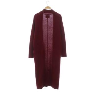Ron Herman デミリー DEMYLEE ニットカーディガン ロング 長袖 ショールカラー XS ワインレッド