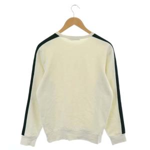 POLO RALPH LAUREN フロントミニロゴトレーナー スウェット プルオーバー 長袖 XS オフホワイト 緑 グリーン