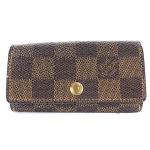 ダミエ ミュルティクレ4 4連キーケース 茶色 ブラウン N62631