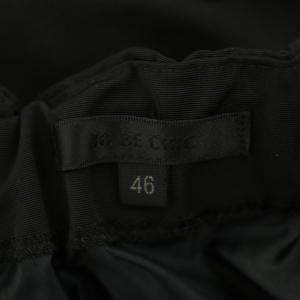 TO BE CHIC タックスカート ひざ丈 フレア 大きいサイズ 46 黒 ブラック