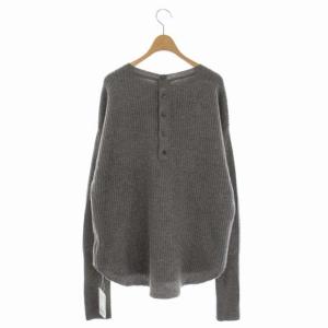 L'Appartement ドゥーズィエムクラス 20AW Thermal Knit サーマルニット セーター プルオーバー 長袖 999 グレー