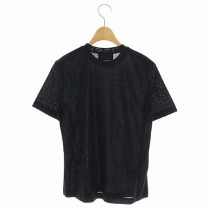 PRADA 22年製 カットソー Tシャツ 半袖 クルーネック XS 黒 ブラック DNA976