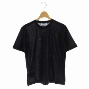 22年製 カットソー Tシャツ 半袖 クルーネック M 黒 ブラック DNA976
