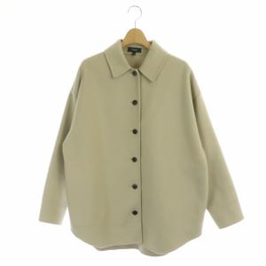 21AW ステンカラーコート ジャケット ショート アウター カシミヤ混 S ベージュ