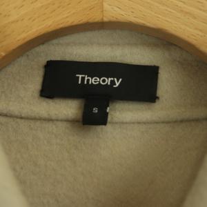 Theory 21AW ステンカラーコート ジャケット ショート アウター カシミヤ混 S ベージュ