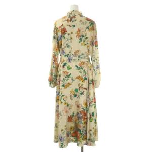 Grace Class 21AW サテンボタニカルシャツワンピース 38 マルチカラー