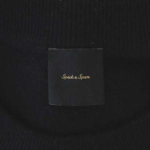 Spick&Span 21AW ESSENCEロゴニット ウール セーター 長袖 黒 ブラック