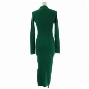 Theory WOOSTER CREPE KNIT MOCK NECK MAXI DRE ニット ワンピース リブニット 長袖 ロング タイト