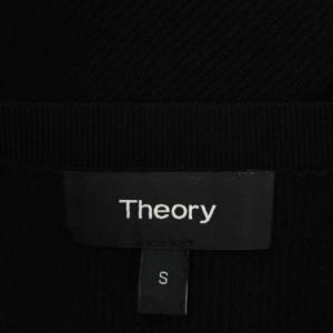 Theory CREPE KNIT BASIC CREW SS DR ワンピース リブニット クルーネック 半袖 ロング プルオーバー サイドスリット