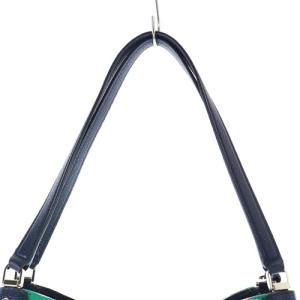 kate spade new york キャンバス ハンドバッグ 花柄 ショルダーバッグ 2way レザー 紺 ネイビー 緑 グリーン