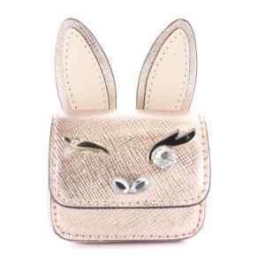 AirPods Pro ケース キーリング レザー うさぎ ピンク