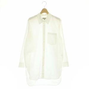21AW PLAIN COMPACT COTTON オーバーシャツ 長袖 1 白 ホワイト