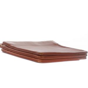 CELINE トリオ ラージ ショルダーバッグ レザー ロゴ ブラウン